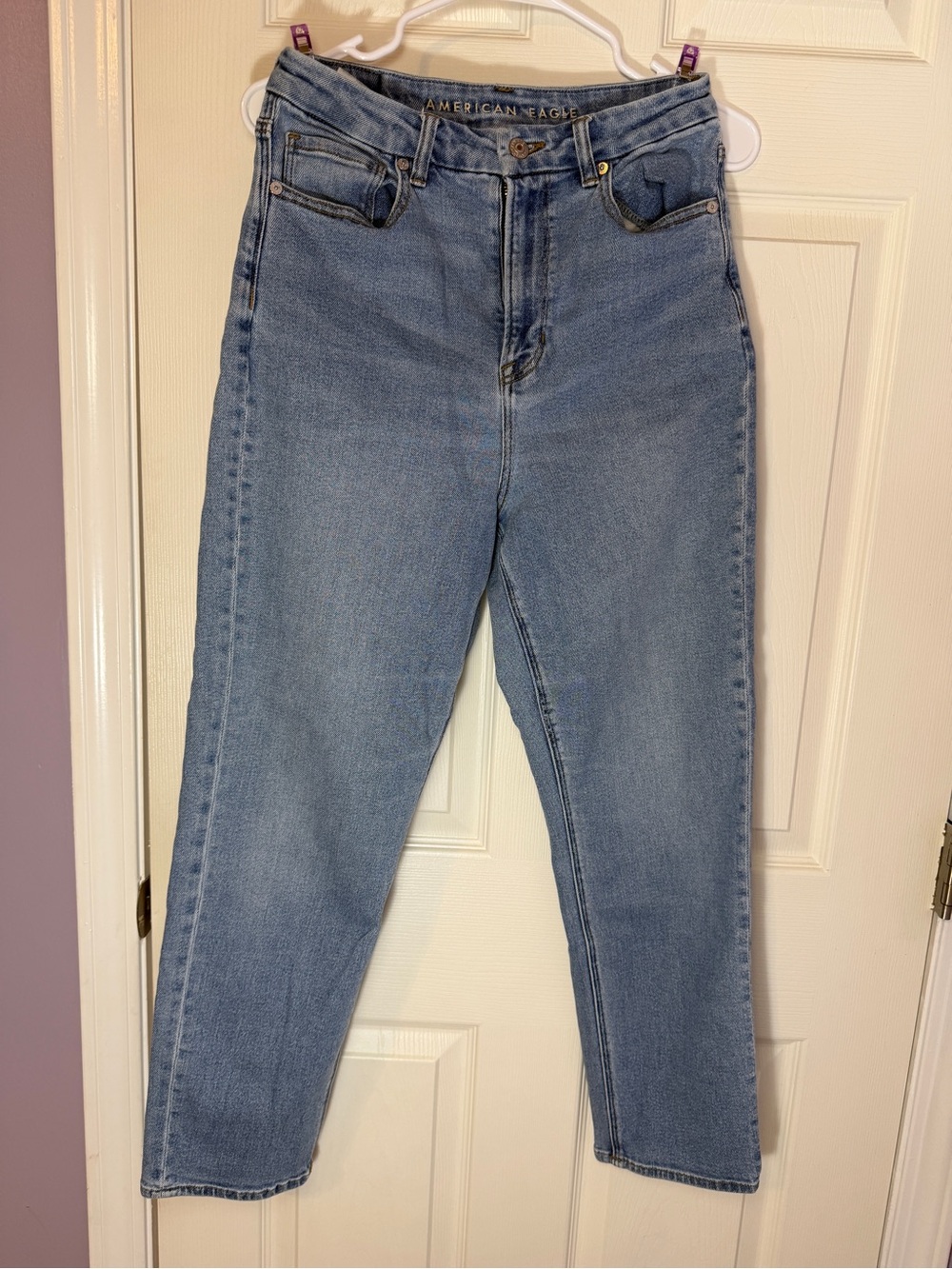 American Eagle Outfitters High-Rise Stretch Light Blue Women's Jeans